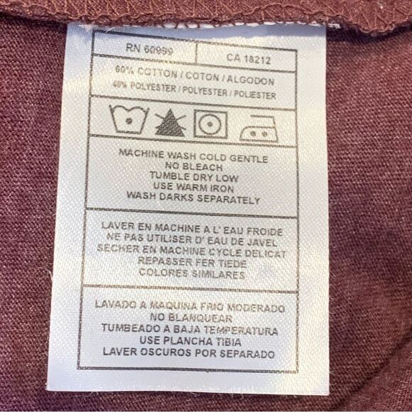 Antigua Women’s Flip Maroon Heathered Long Sleeve Top Size XL - Picture 8 of 10